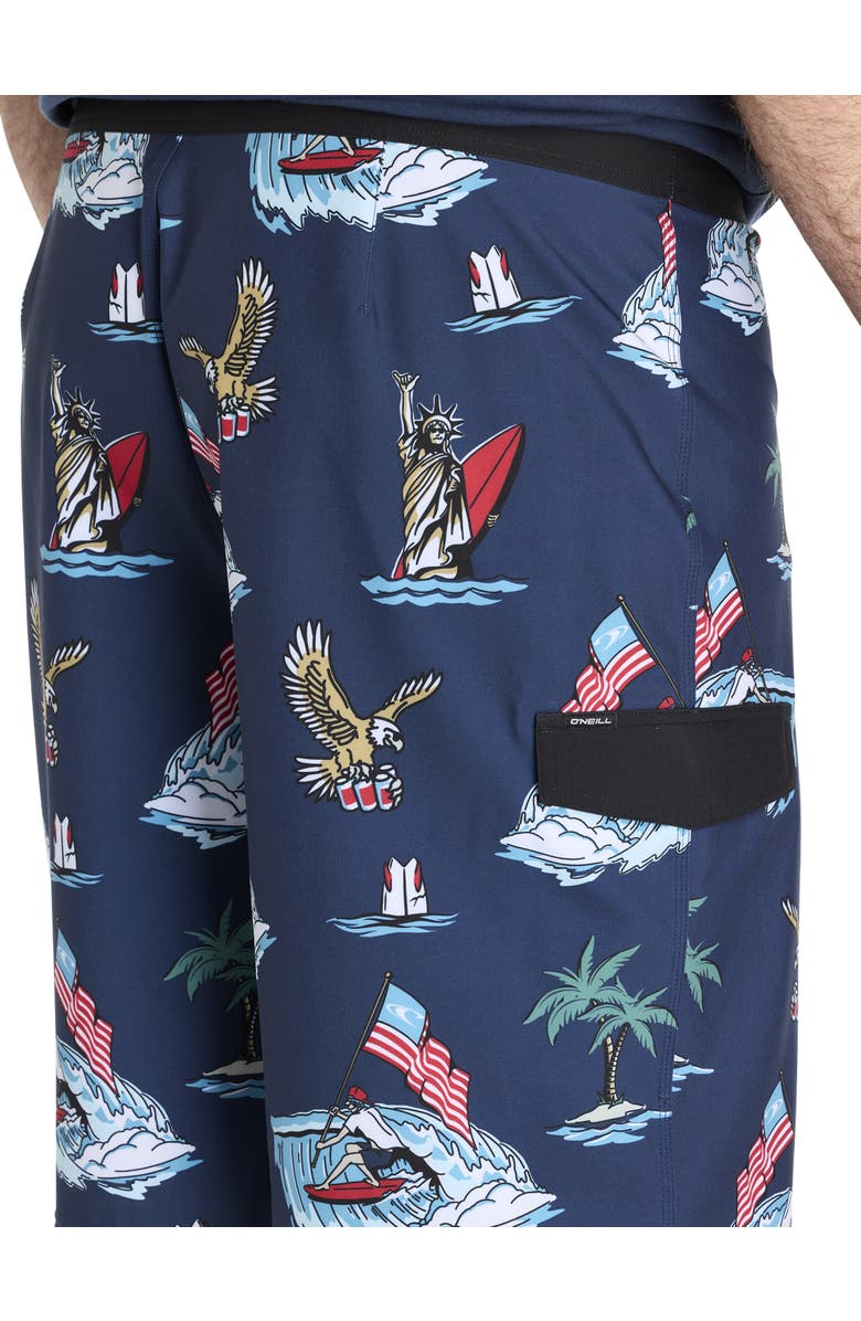 O
Neill Big
Tall Lennox USA Swim Trunks, Alternate, color, Navy