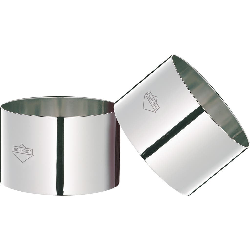 Kuchenprofi Cooking Ring Molds, 4 Piece Set, 3-Inch, Stainless in Silver  product