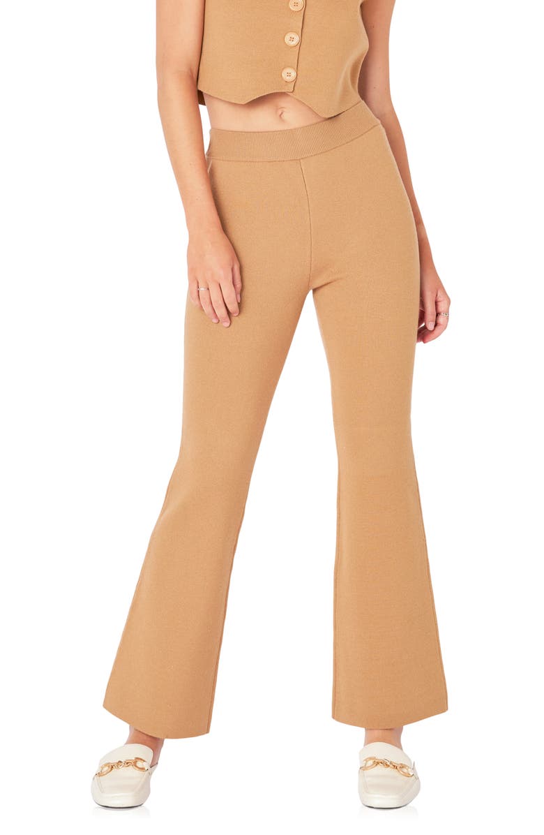 Endless Rose Flare Knit Pants, Alternate, color,