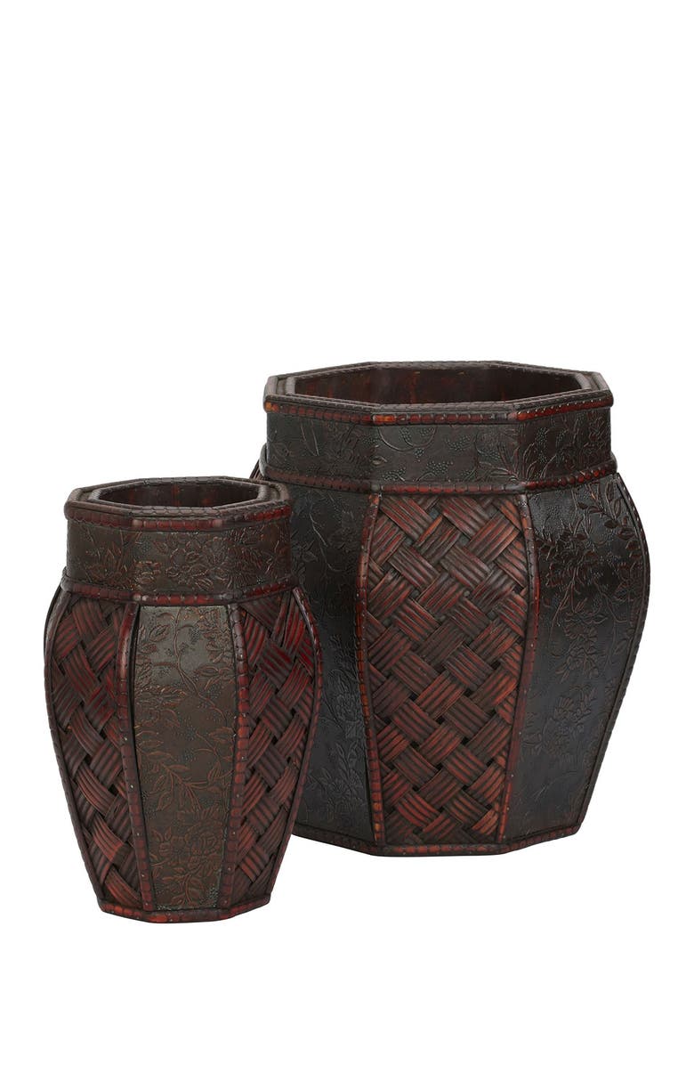 NEARLY NATURAL Design & Weave Panel Decorative Planters - Set of 2, Alternate, color, 