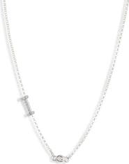 MESHMERISE Bezel Diamond Initial Chain Necklace - 0.2ct.