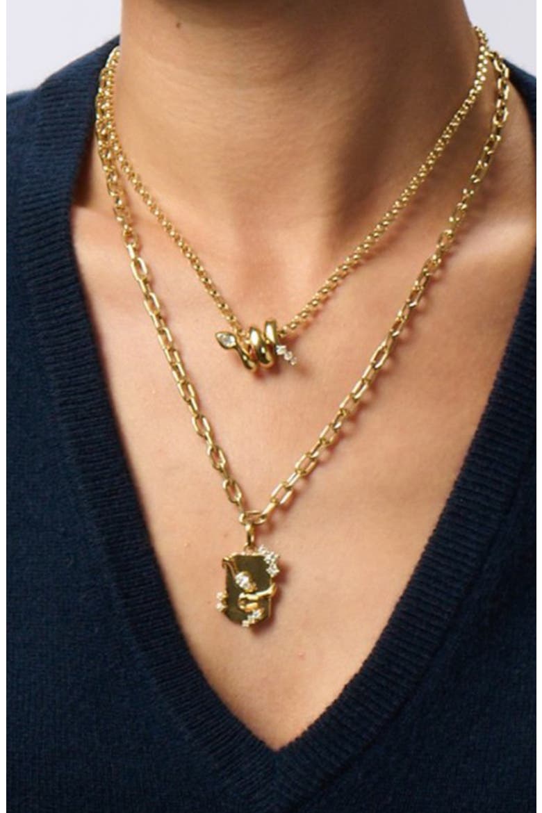 Diamond Pendant Charm, Alternate, color, 14K YELLOW GOLD