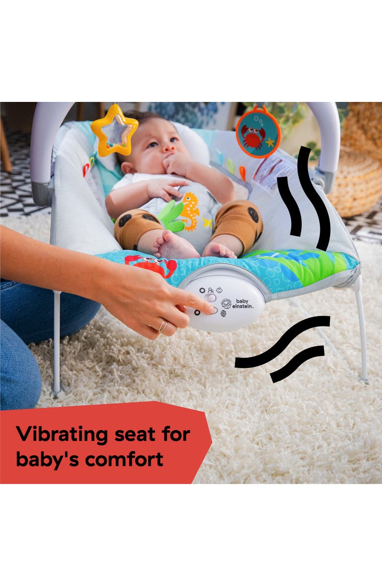 Baby Einstein Ocean Explorers Kick to It Neptune Musical Bouncer, Alternate, color, Blue