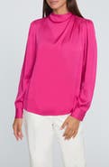 Elie Tahari The Tien Mock Neck Top