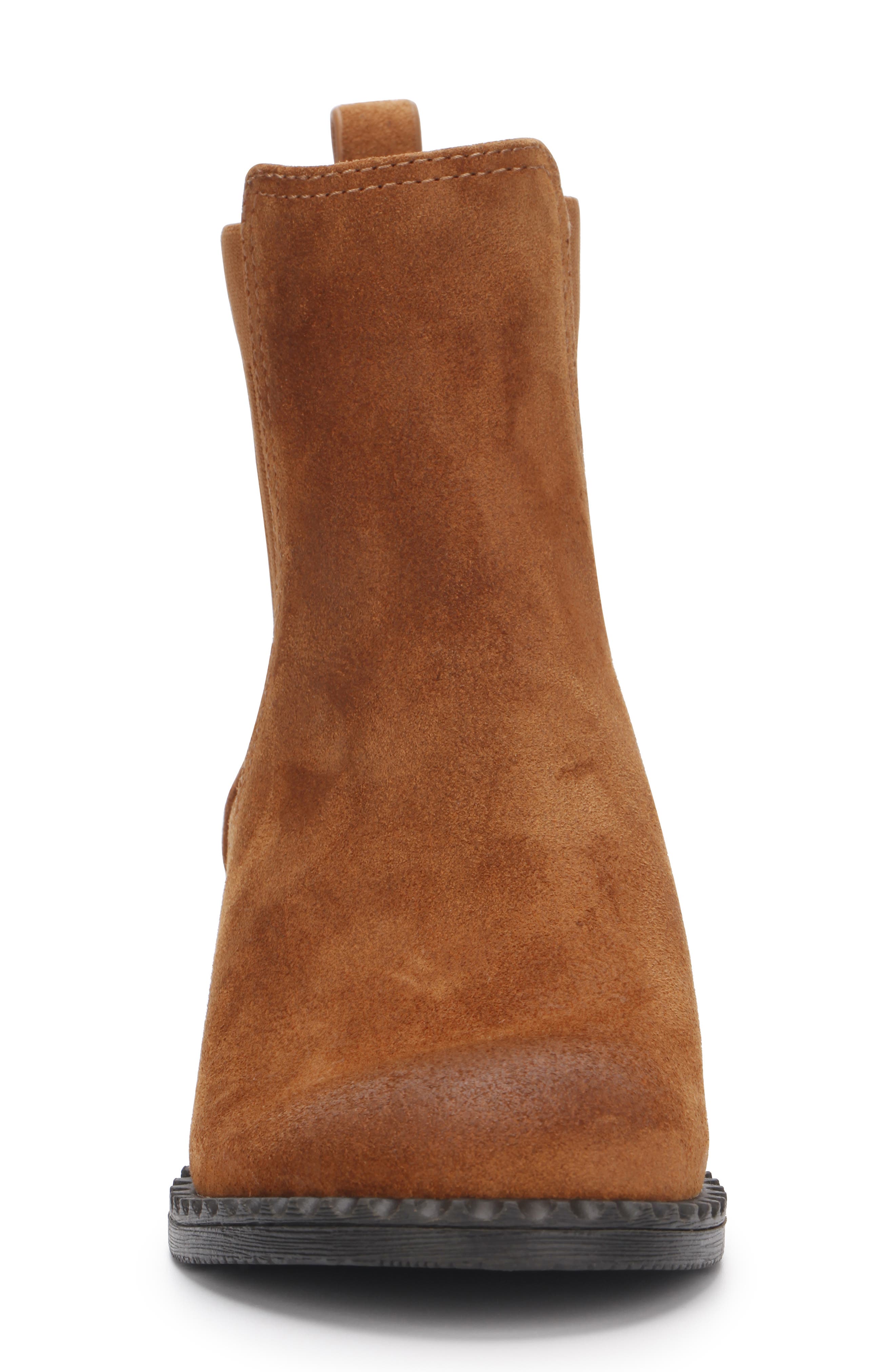 Signature Double Gore Chelsea Boot, Alternate, color, LUGGAGE