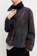 Emme Jacquard Stand Collar Jacket