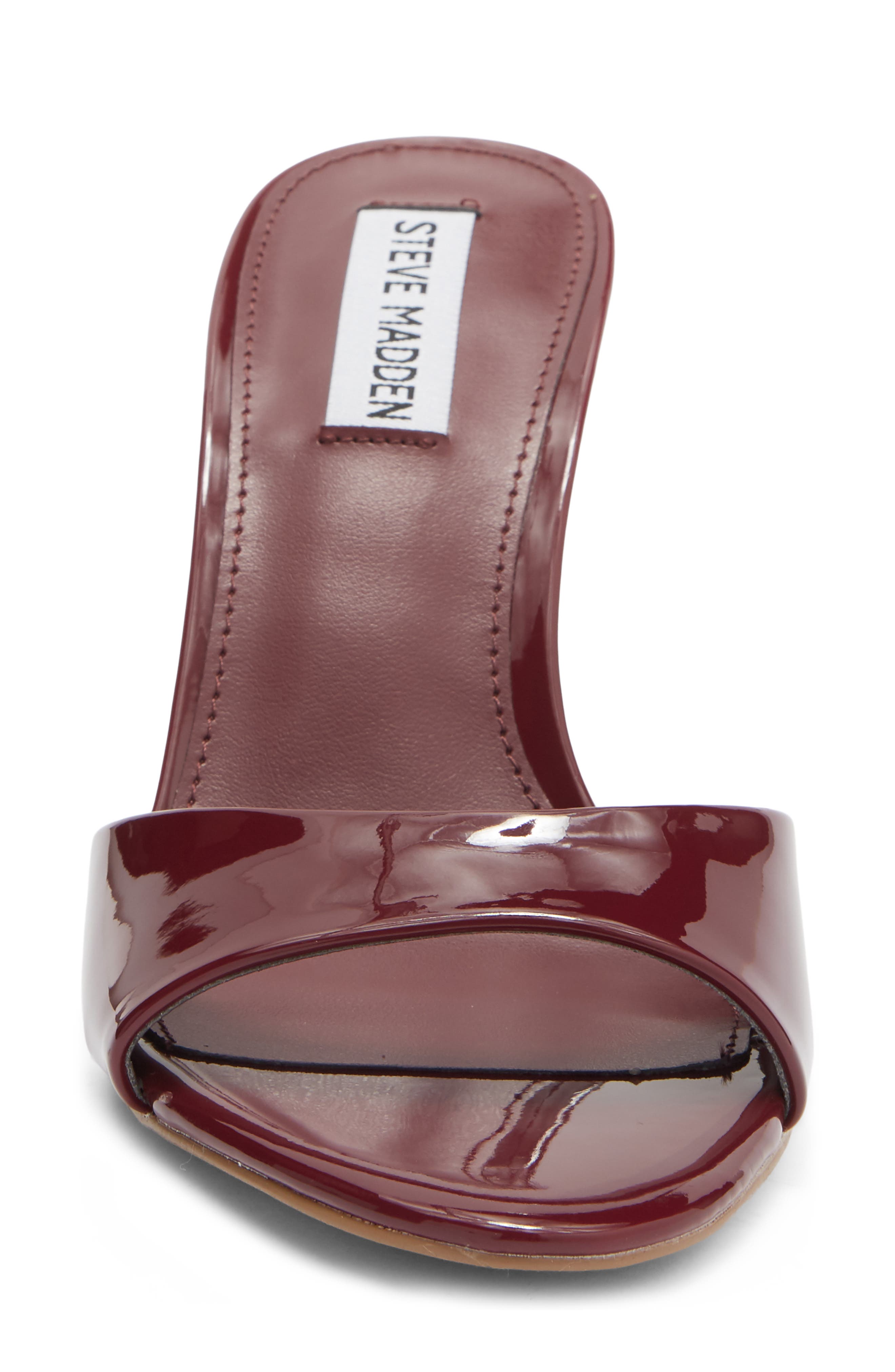 Porcha Stiletto Mule Sandal, Alternate, color, BURGUNDY