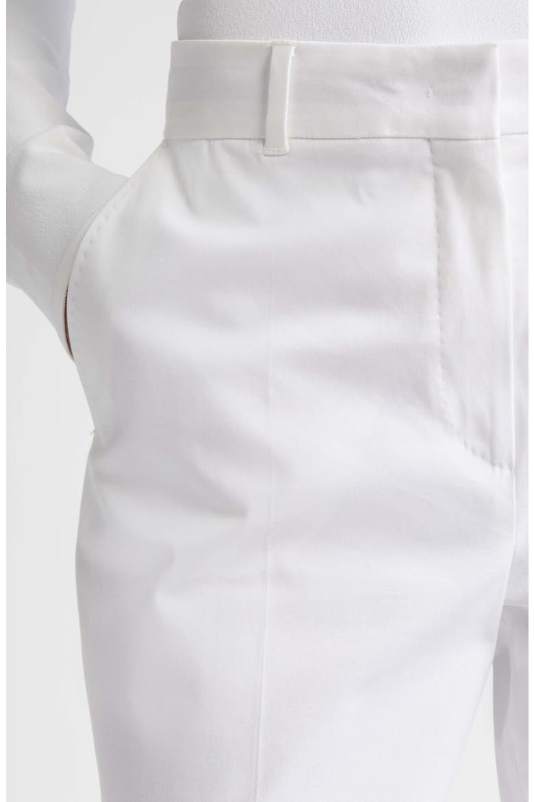 David Stretch Cotton Ankle Pants, Alternate, color, WHITE