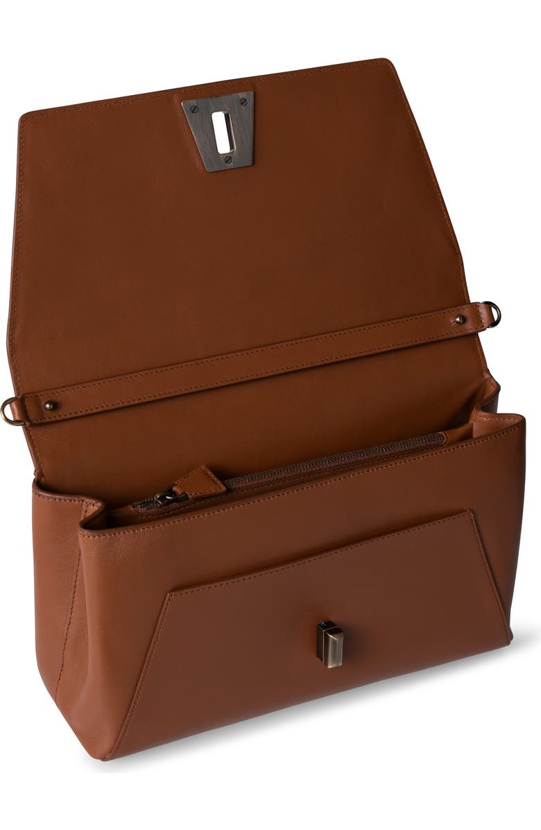 Akris Anouk Braided Trapezoid Leather Shoulder Bag, Alternate, color,