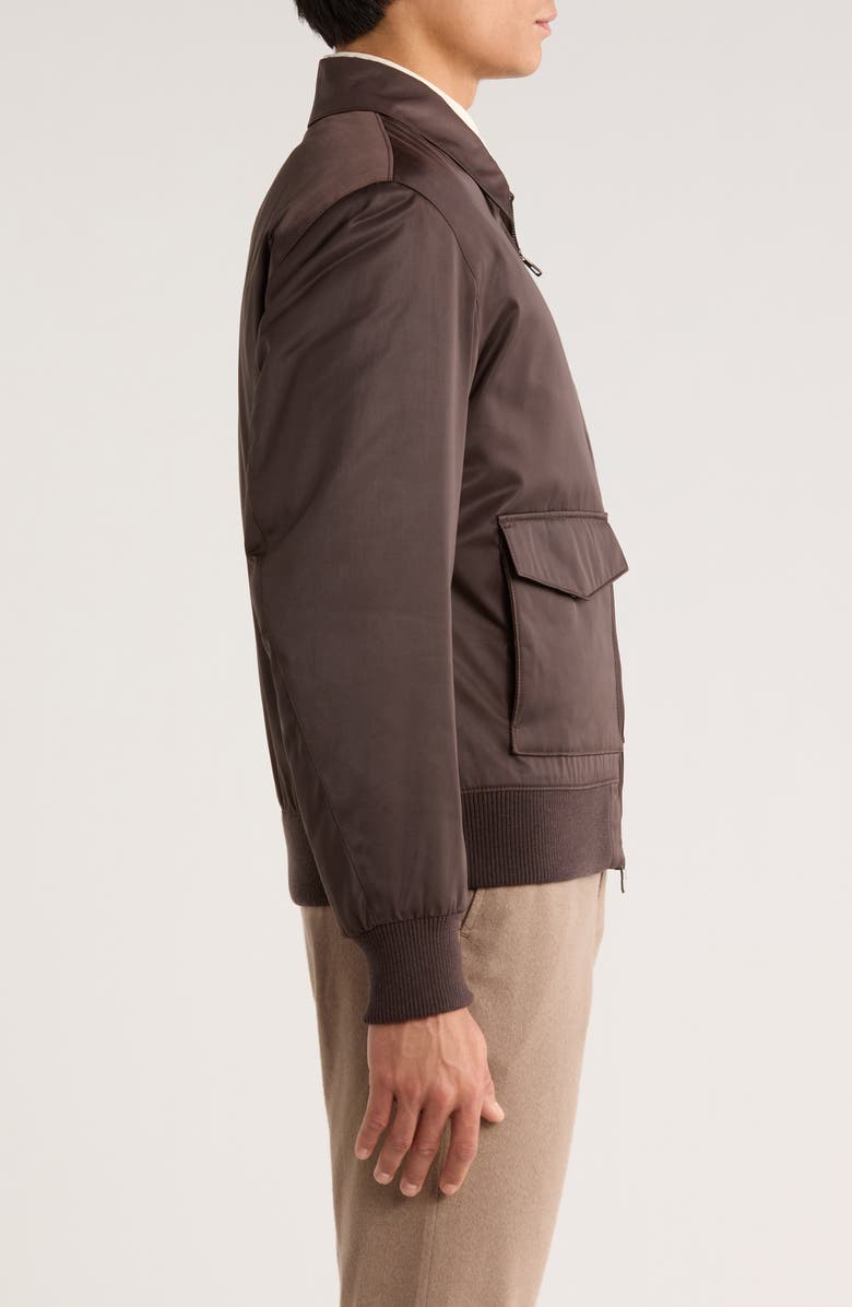 BOSS x David Beckham Cinsun Bomber Jacket, Alternate, color, Open Brown