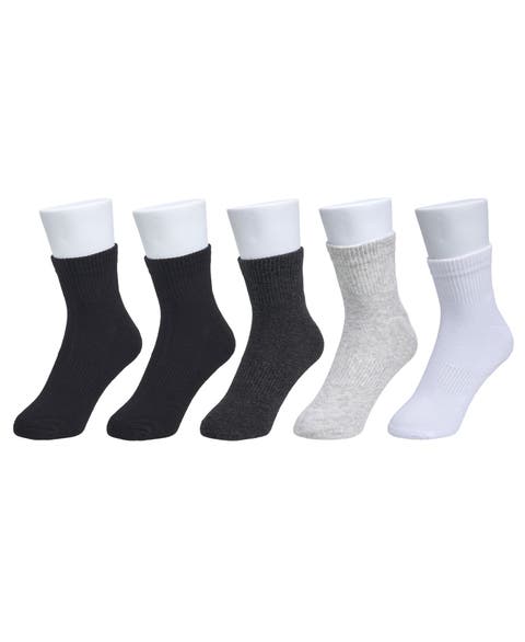 Organic Cotton Half Cushion Quarter Sock 5-Pack