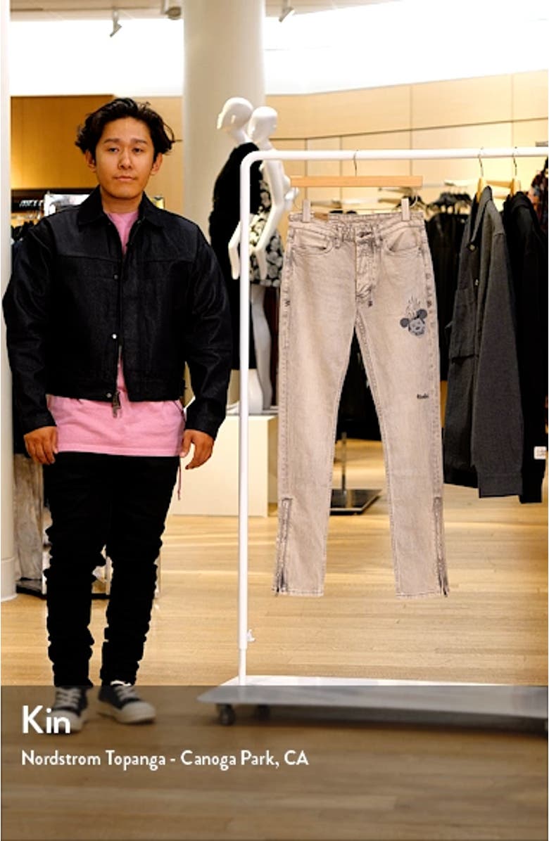 Ksubi Van Winkle Pluto Chamber Zip Hem Skinny Jeans | Nordstrom