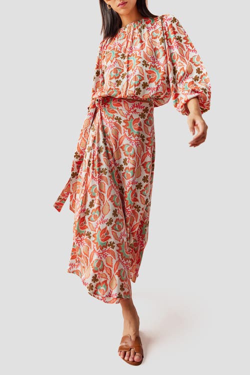 Omika Nalini Wrap Skirt In Palmera Spritz