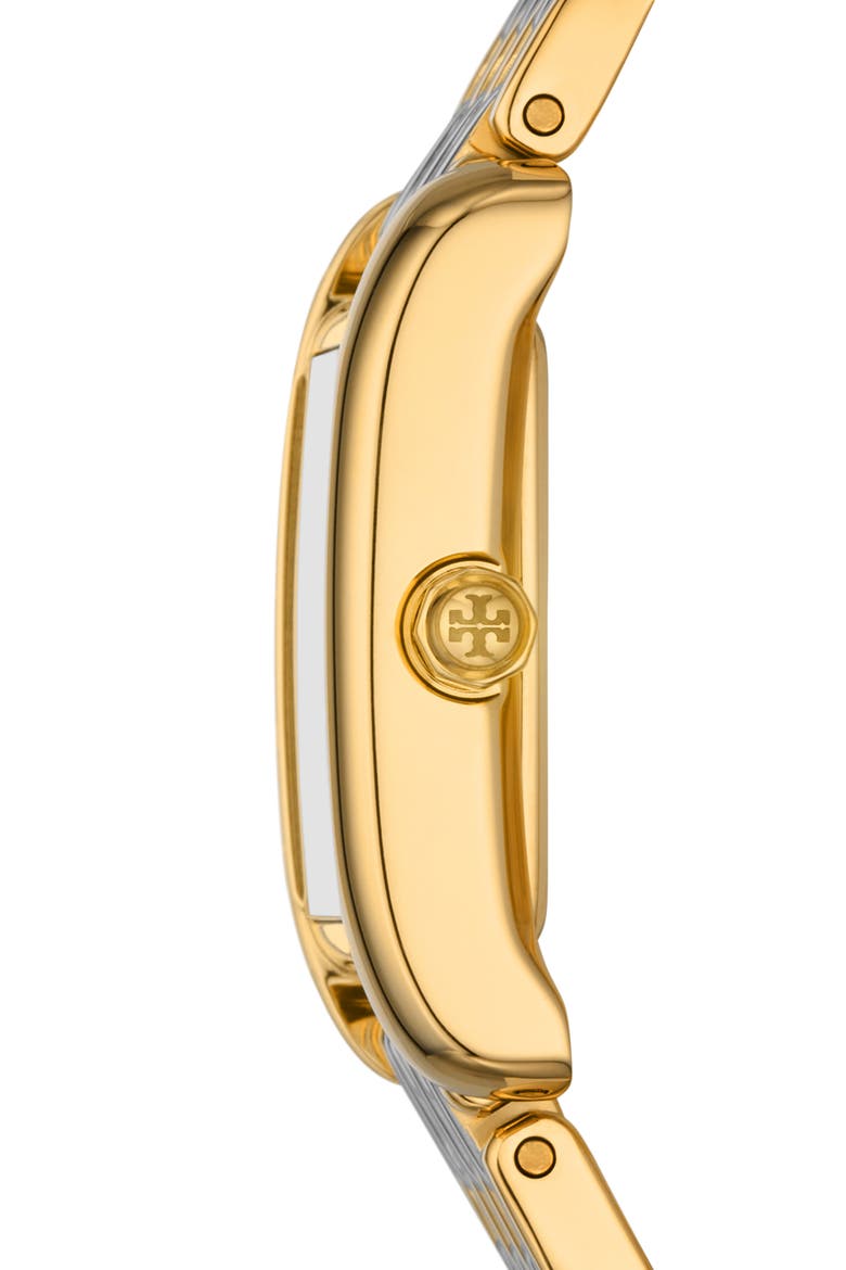 The Small Eleanor Bracelet Watch, 19mm x 28mm, Alternate, color, TWO TONE