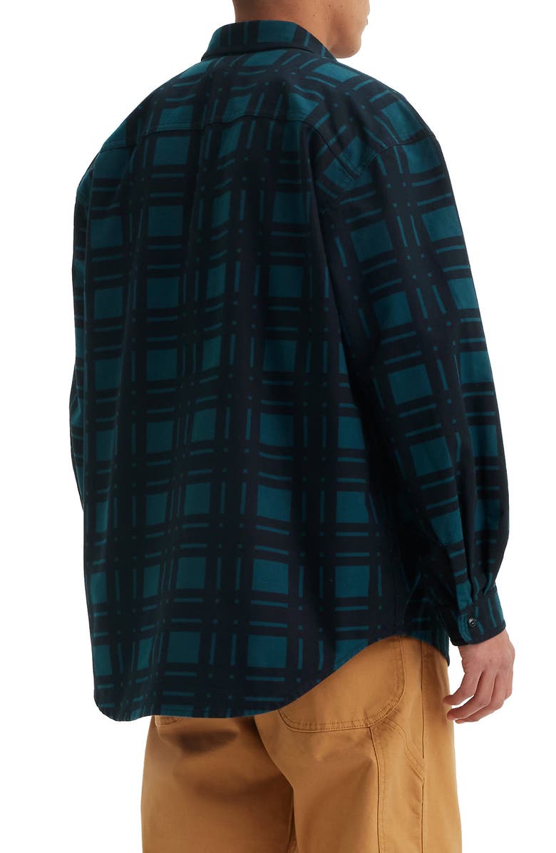 Levi's<sup>®</sup> Skate Plaid Cotton Flannel Button-Down Shirt, Alternate, color,