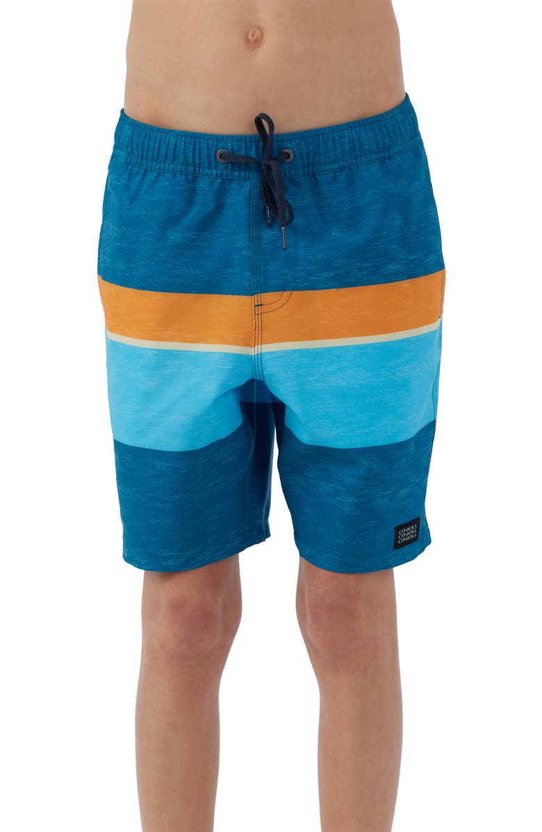 O'Neill Kids' Hermosa Block Hyperfreak Board Shorts, Main, color,