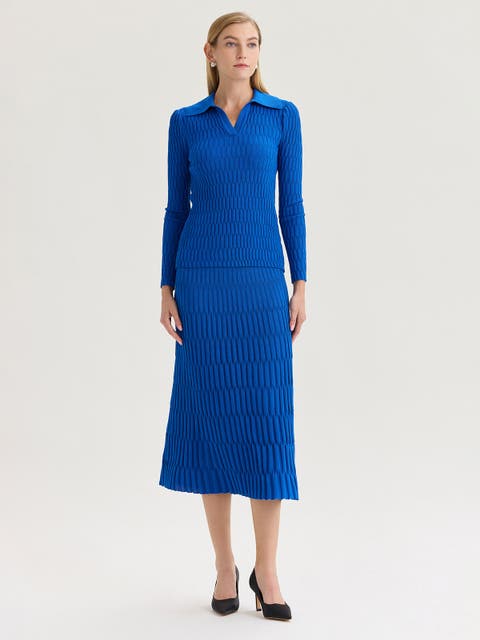 Raised Geometric Soft Knit Tunic