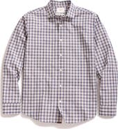 Billy Reid Standard Fit Slub Grid Cotton Button-Up Shirt