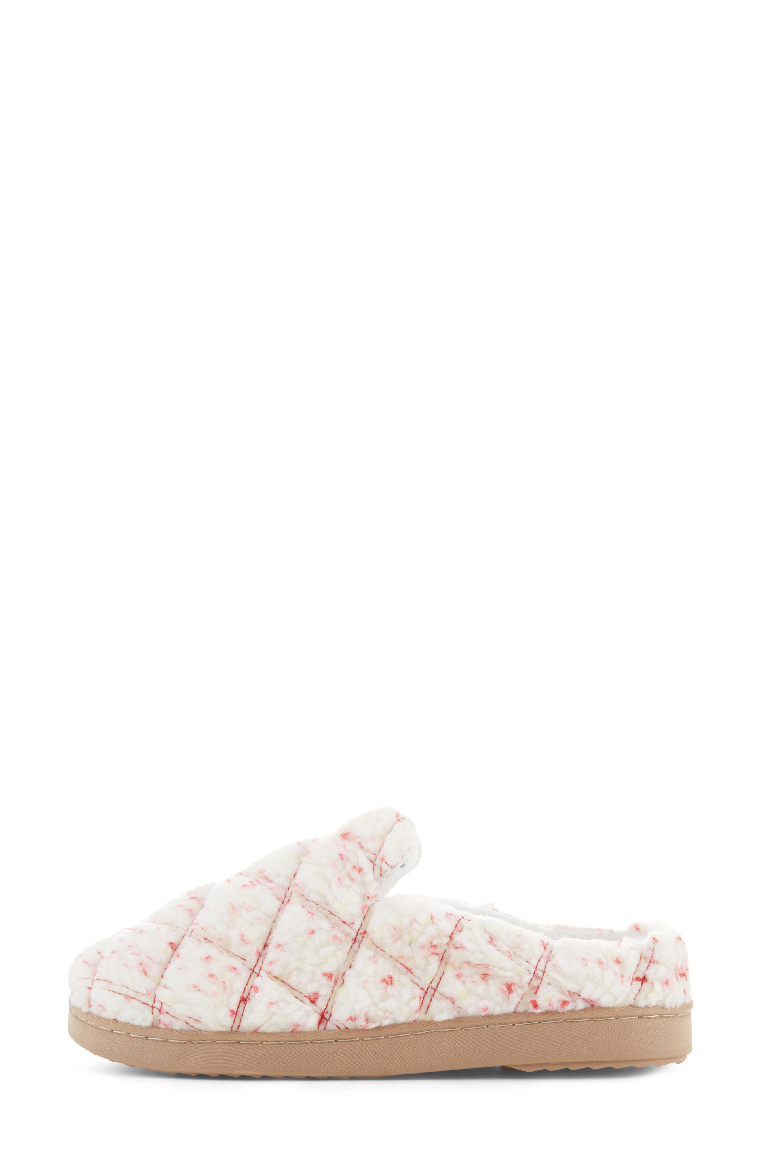 FLOOPI Faux Shearling Lined Slipper, Alternate, color, Cream
