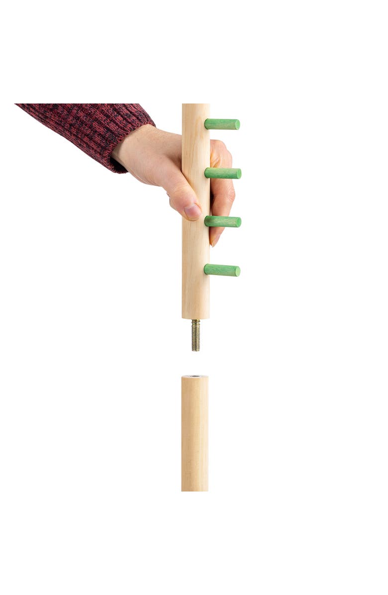 Grasshopper Games Limbo Wood Set Balance Game with Travel Bag, Alternate, color, Multicolored