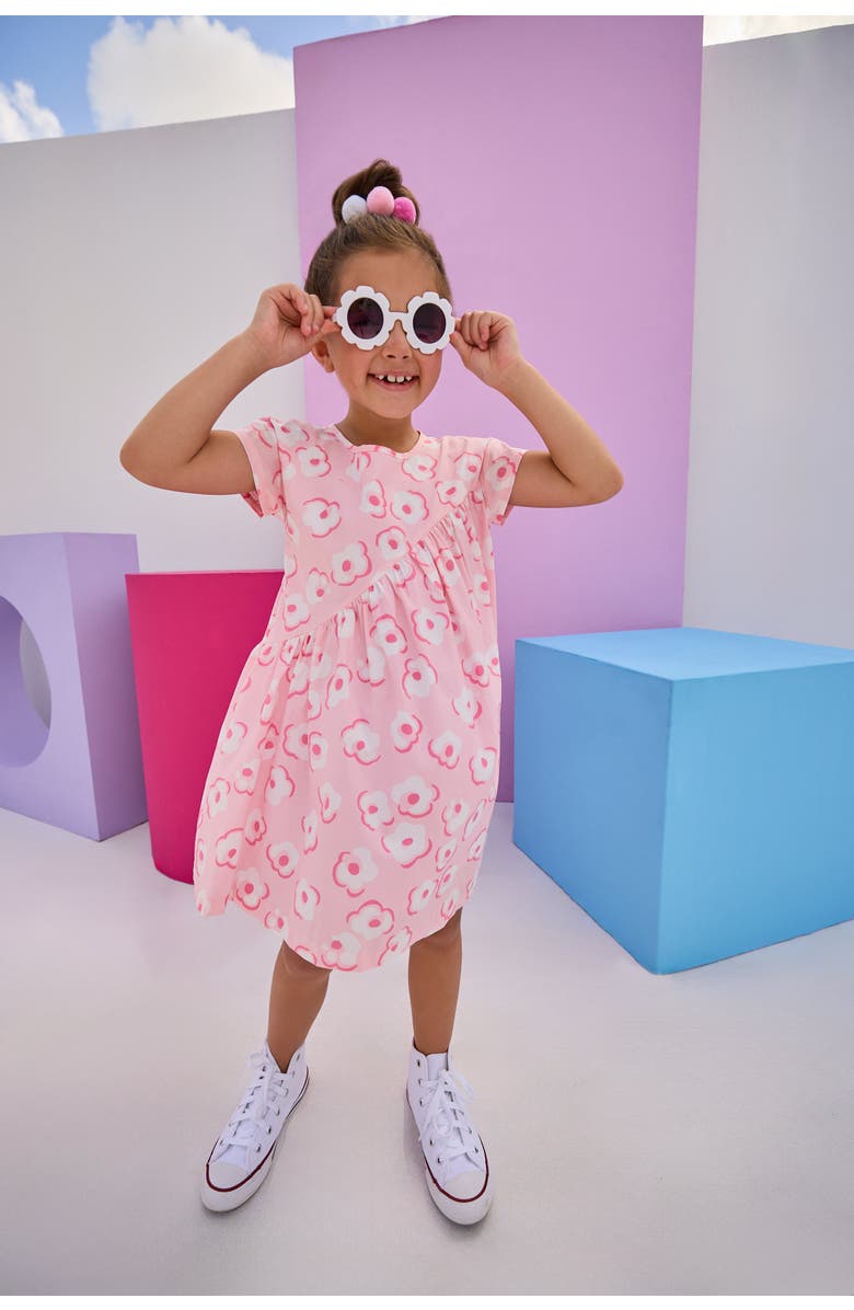 BISBY Kids' Swoop Dress, Alternate, color, Marshmallow Floral