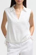 NVLT Sleeveless Drawstring Hem Top