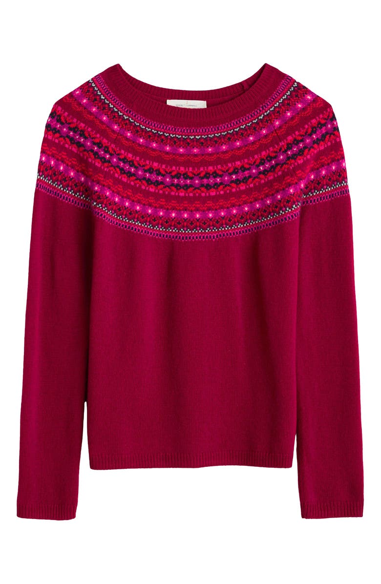 Seasalt Cornwall Sea's Edge Fair Isle Merino Wool Blend Sweater, Alternate, color,