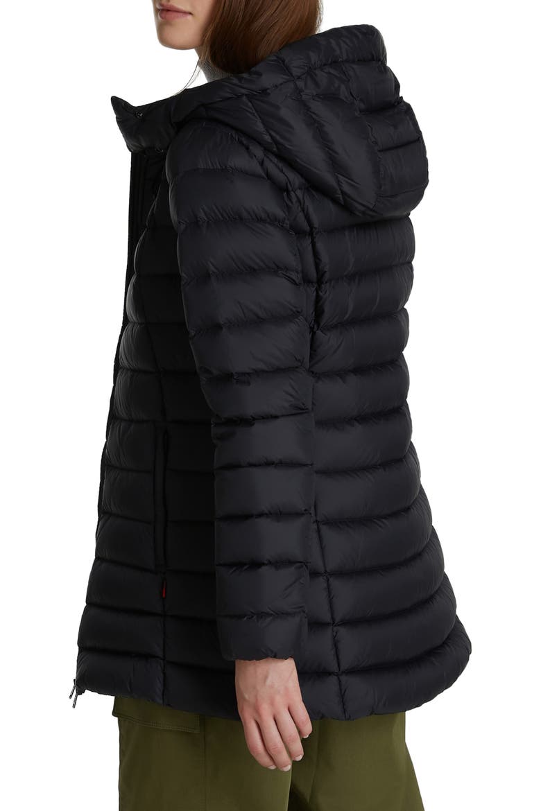 Hooded Puffer Coat, Alternate, color, BLACK