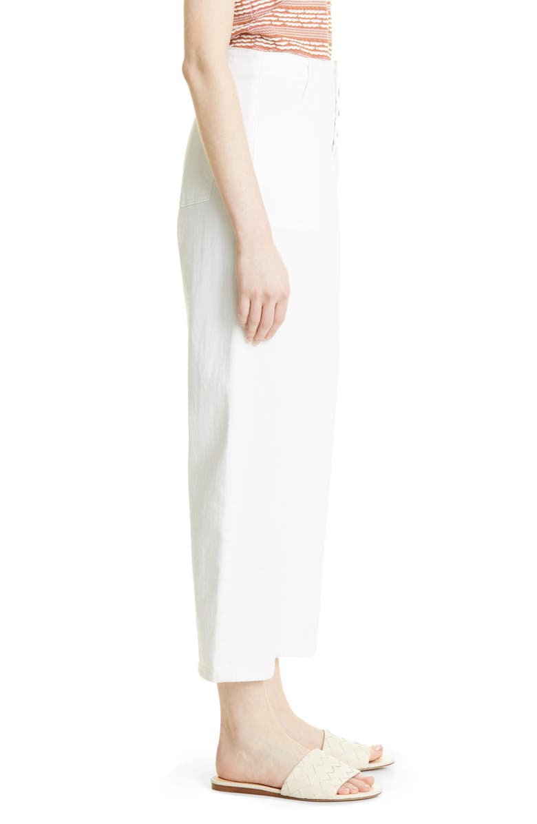 Veronica Beard Crosbie High Waist Crop Wide Leg Jeans, Alternate, color, 