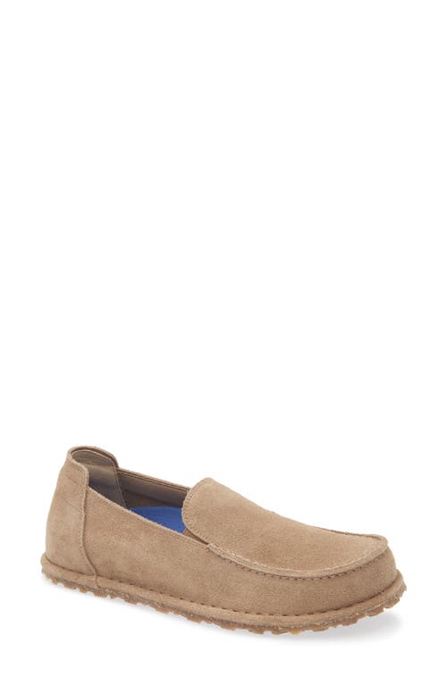 Birkenstock Utti Moc Toe Loafer In Gray Taupe