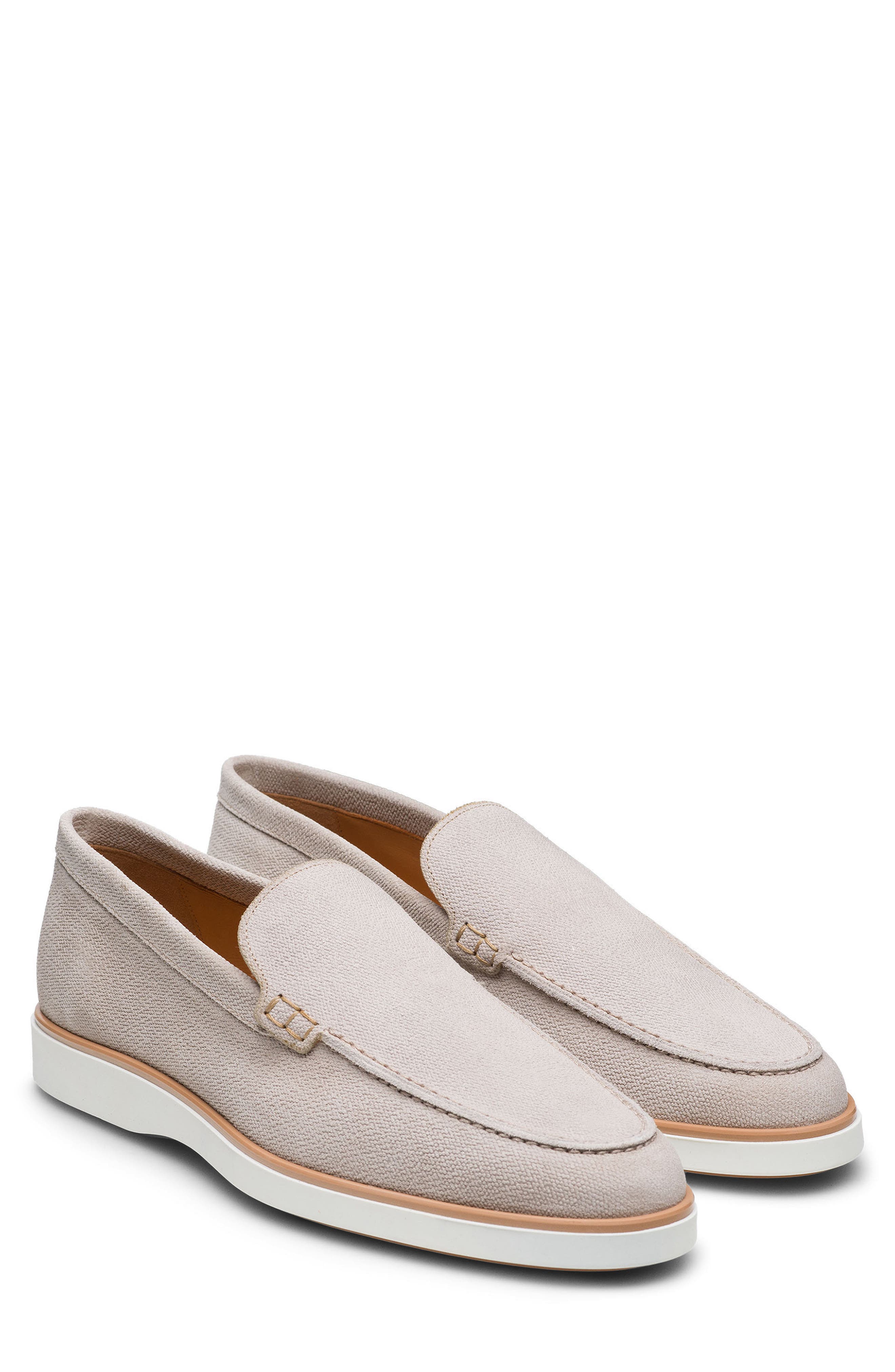 Magnanni Lourenco Loafer, Main, color, Bone Jean