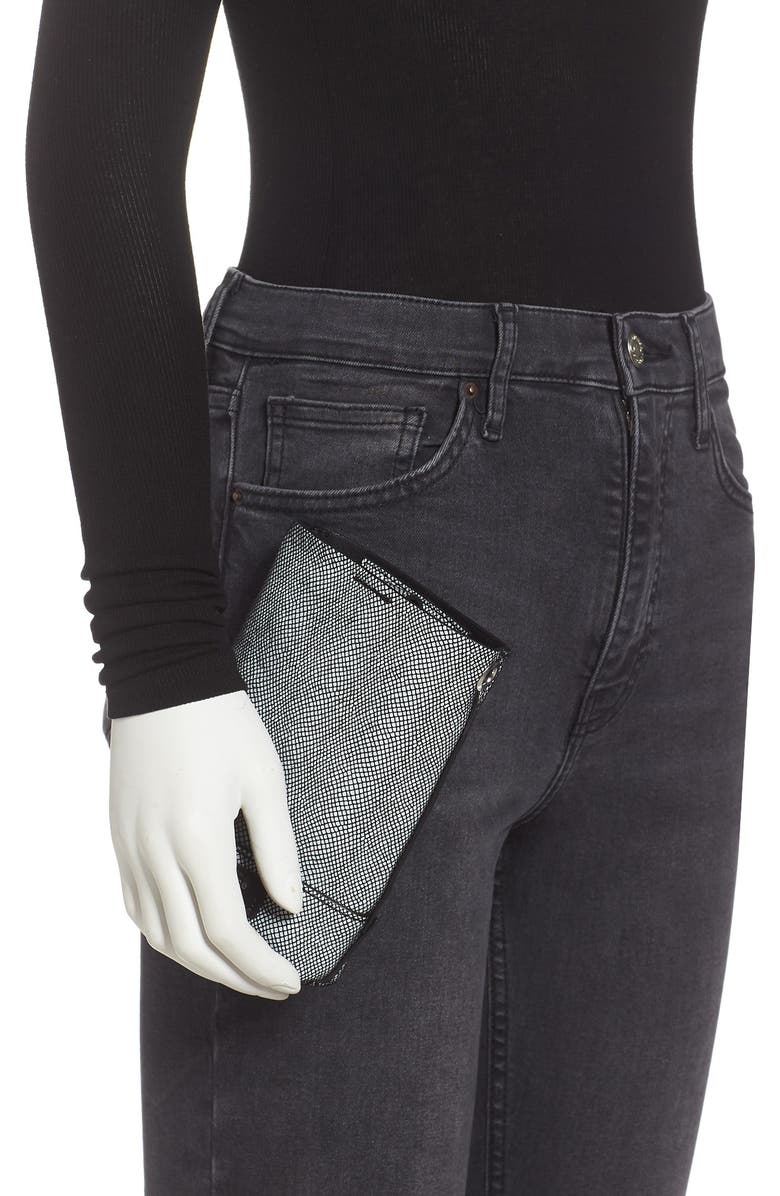 rag & bone Walker Snake Embossed Leather Crossbody Bag, Alternate, color,