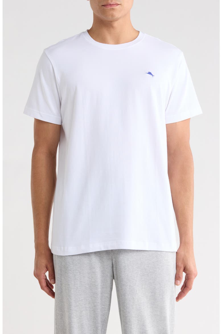 Stretch Cotton Sleep T-Shirt, Main, color, WHITE