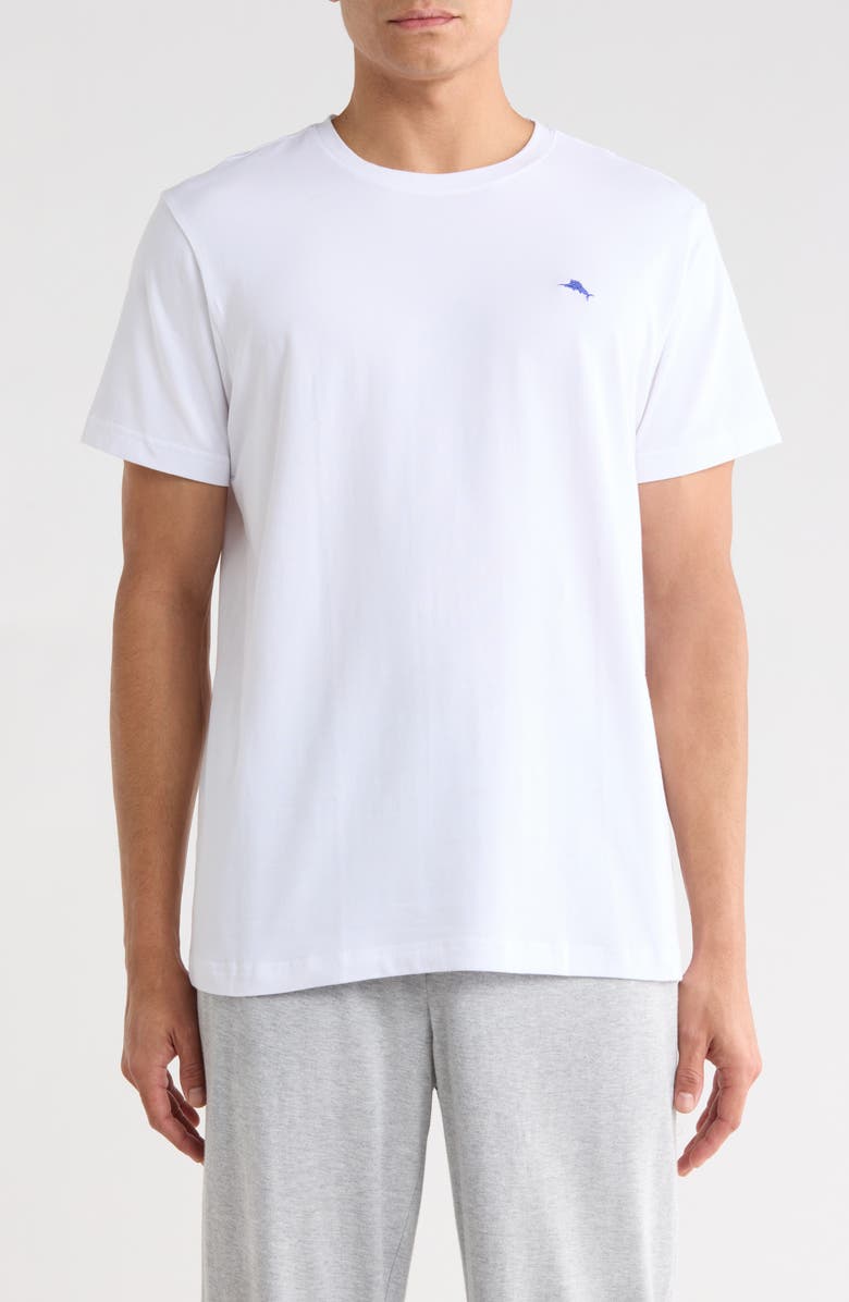 Tommy Bahama Stretch Cotton Sleep T-Shirt, Main, color, White