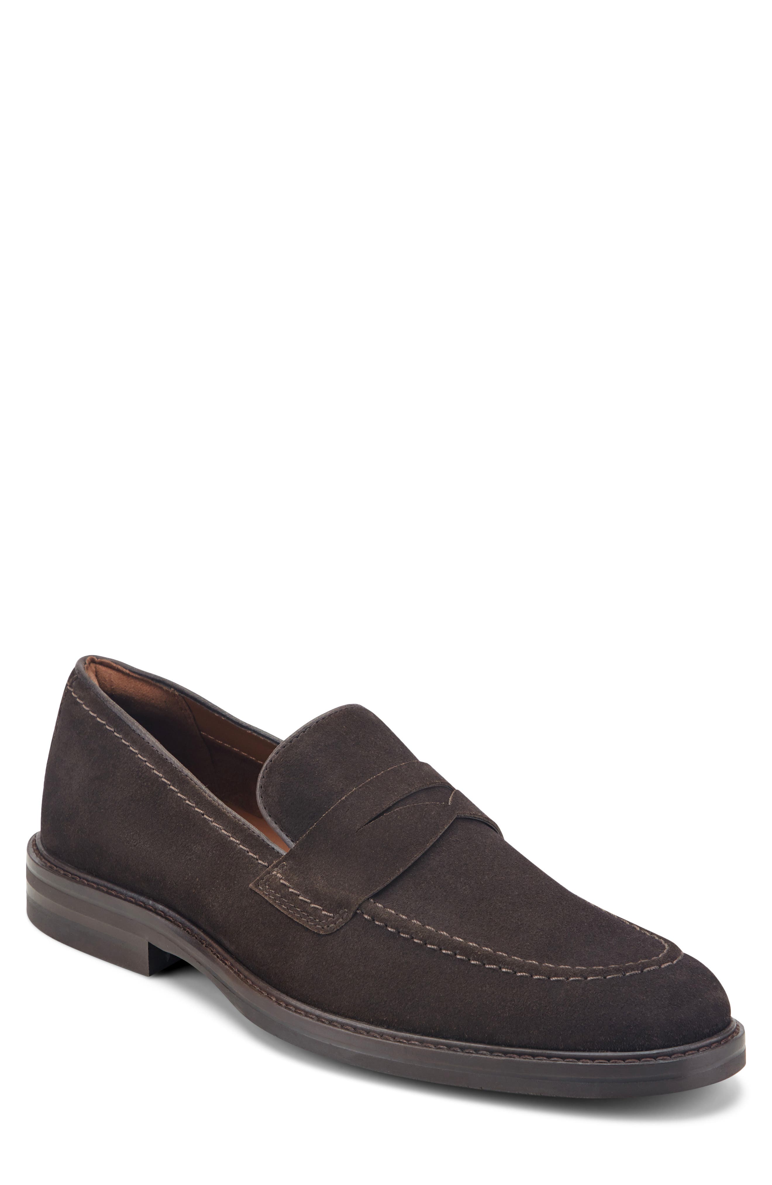 Ofrey Penny Loafer, Main, color, MOCHA/ BROWN SUEDE