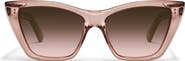 QUAY Set in Stone 55mm Cat Eye Sunglasses