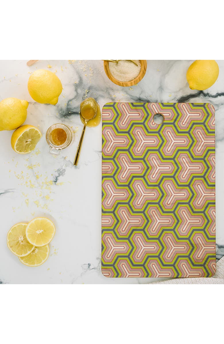 Deny Designs Caroline Okun Spring Pop Petals Rectangle Cutting Board, Alternate, color,