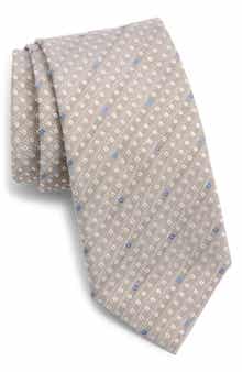 BOSS Floral Silk Blend Jacquard Tie