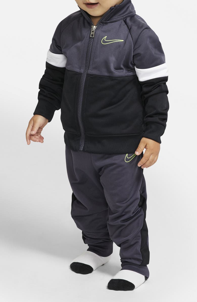 Nike Colorblock Tricot Jacket & Joggers Set, Alternate, color, Gridiron