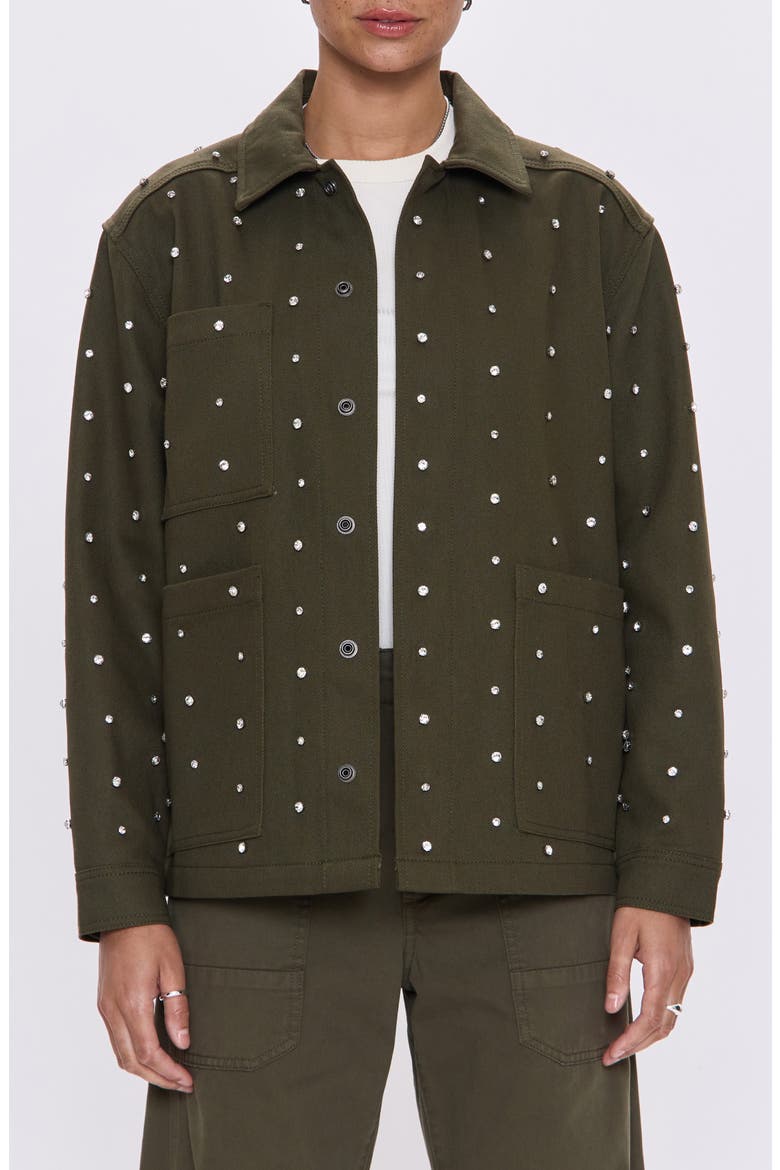 Cosette Embellished Utility Jacket, Main, color, SYCAMORE