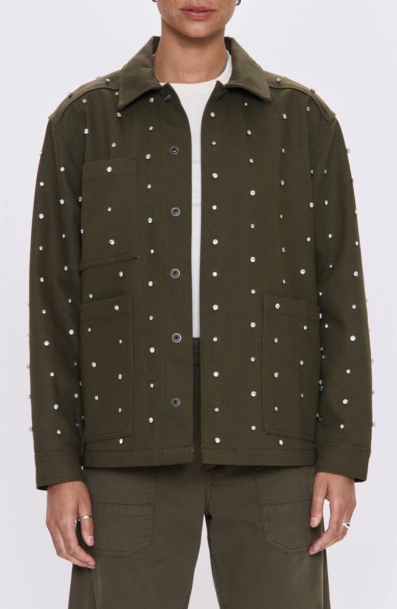 Pistola Cosette Embellished Utility Jacket, Main, color, Sycamore