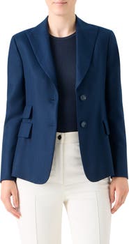 Akris Hans Herringbone Cashmere Blazer