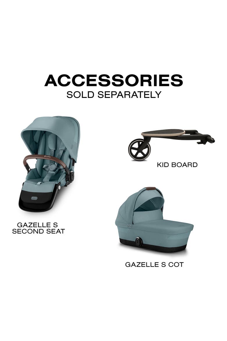 Gazelle S Stroller, Alternate, color, STORMY BLUE