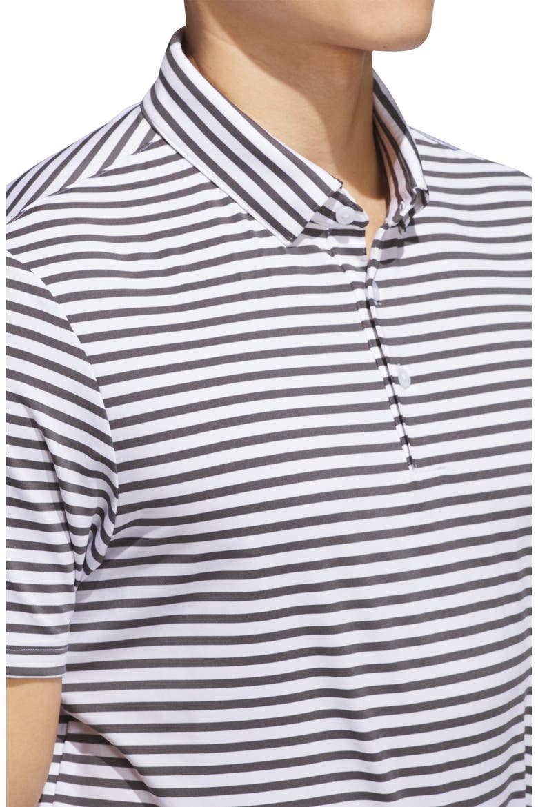 Ultimate Stripe Performance Polo, Alternate, color, WHITE/ GREY