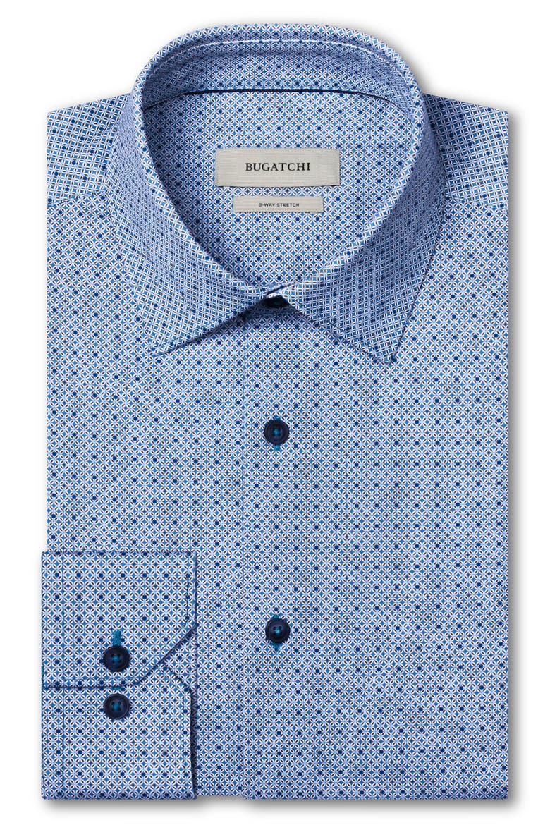 James OoohCotton Print Long Sleeve Button-Up Shirt, Alternate, color, TEAL
