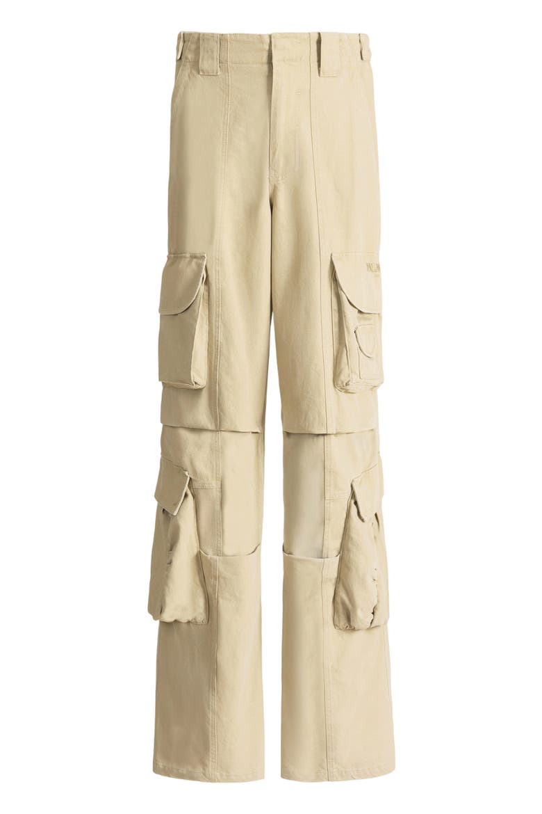 Cotton Cargo Pants, Alternate, color, beige