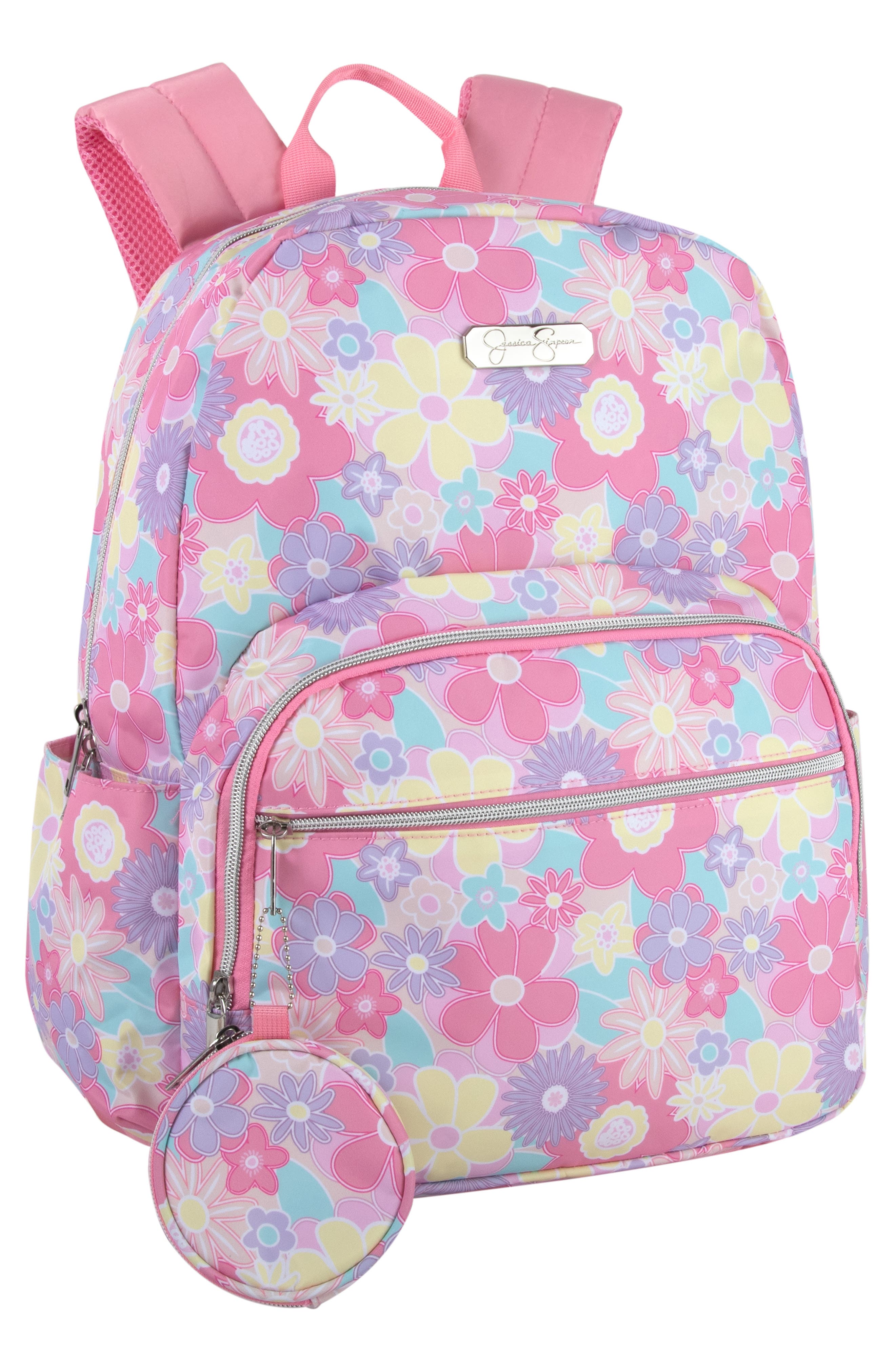 Jessica Simpson Floral Print Backpack, Alternate, color, 