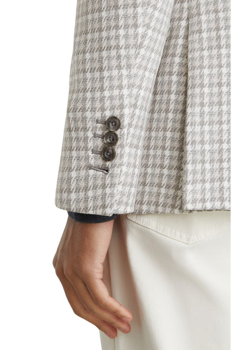 Canty Soft Grey Houndstooth Knit Sport Coat, Alternate, color, SOFT GREY