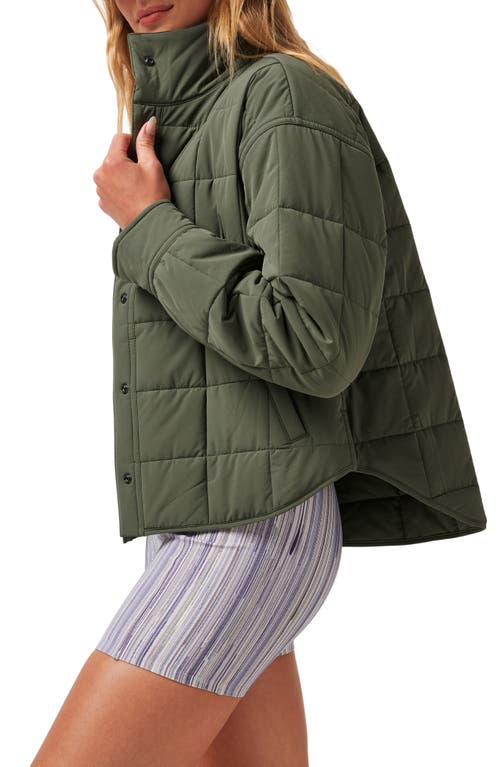 Travismathew Marin Quilted Jacket In Green