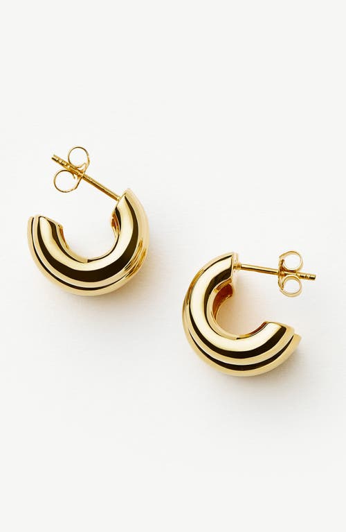Missoma Chubby Triple Ridge Small Hoop Earrings